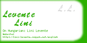 levente lini business card